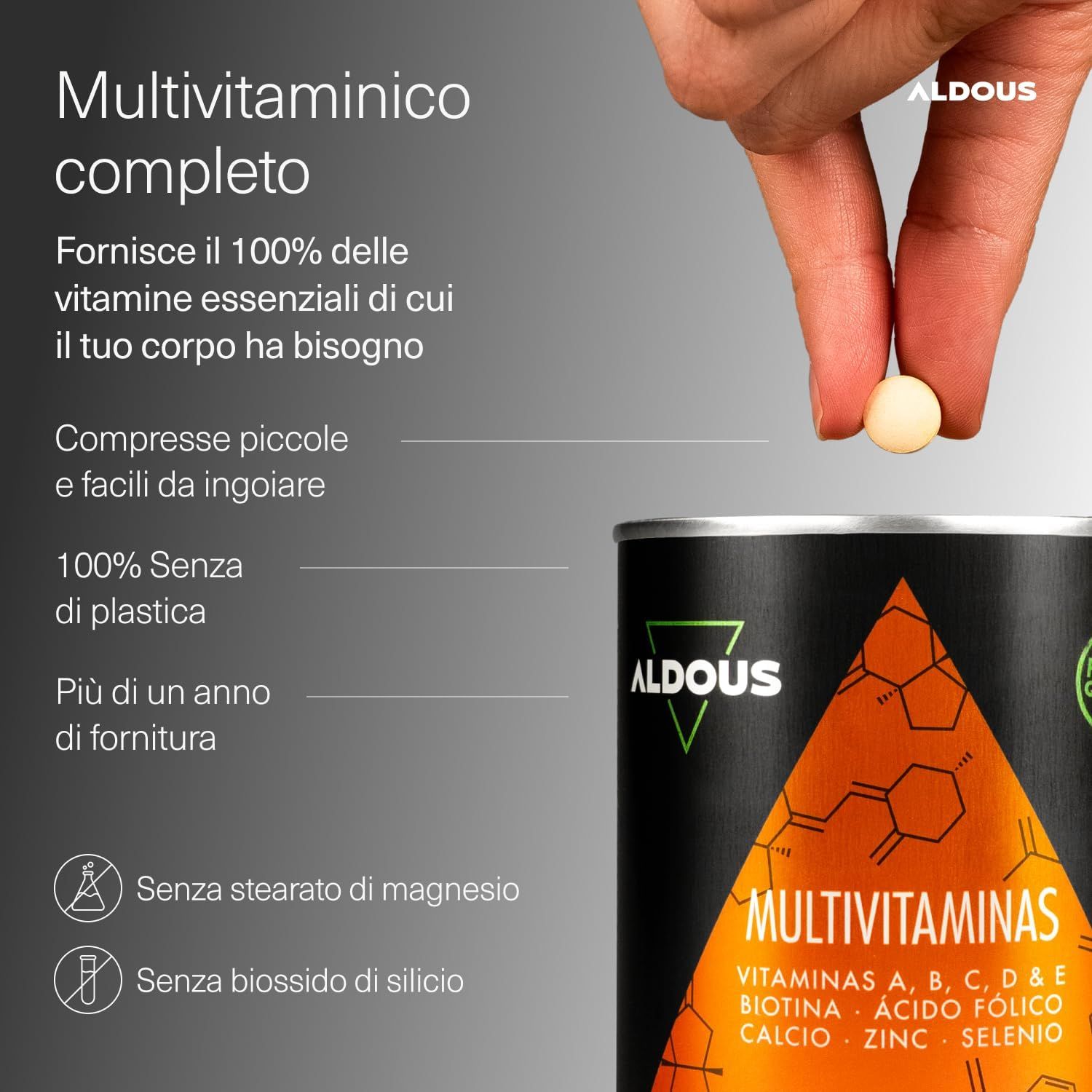 Aldous Compresse Multivitaminiche