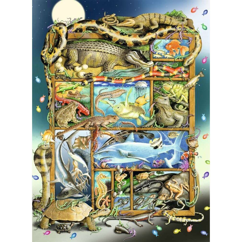 Ravensbruger - Puzzle di pesci e rettili 200p