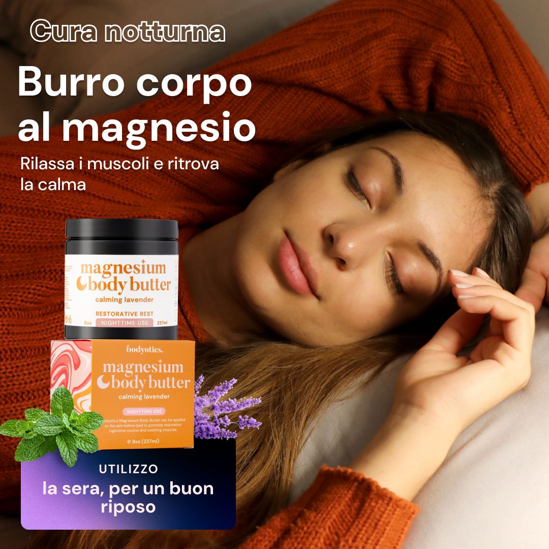 Bodyotics Magnesium Body Butter lavanda, karité, MSM.