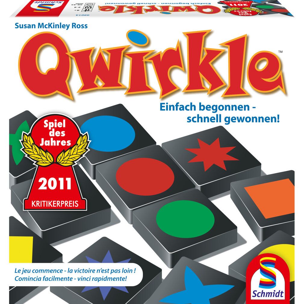 Schmidt Spiele Qwirkle, gioco da tavolo (Gioco dell'anno 2011)