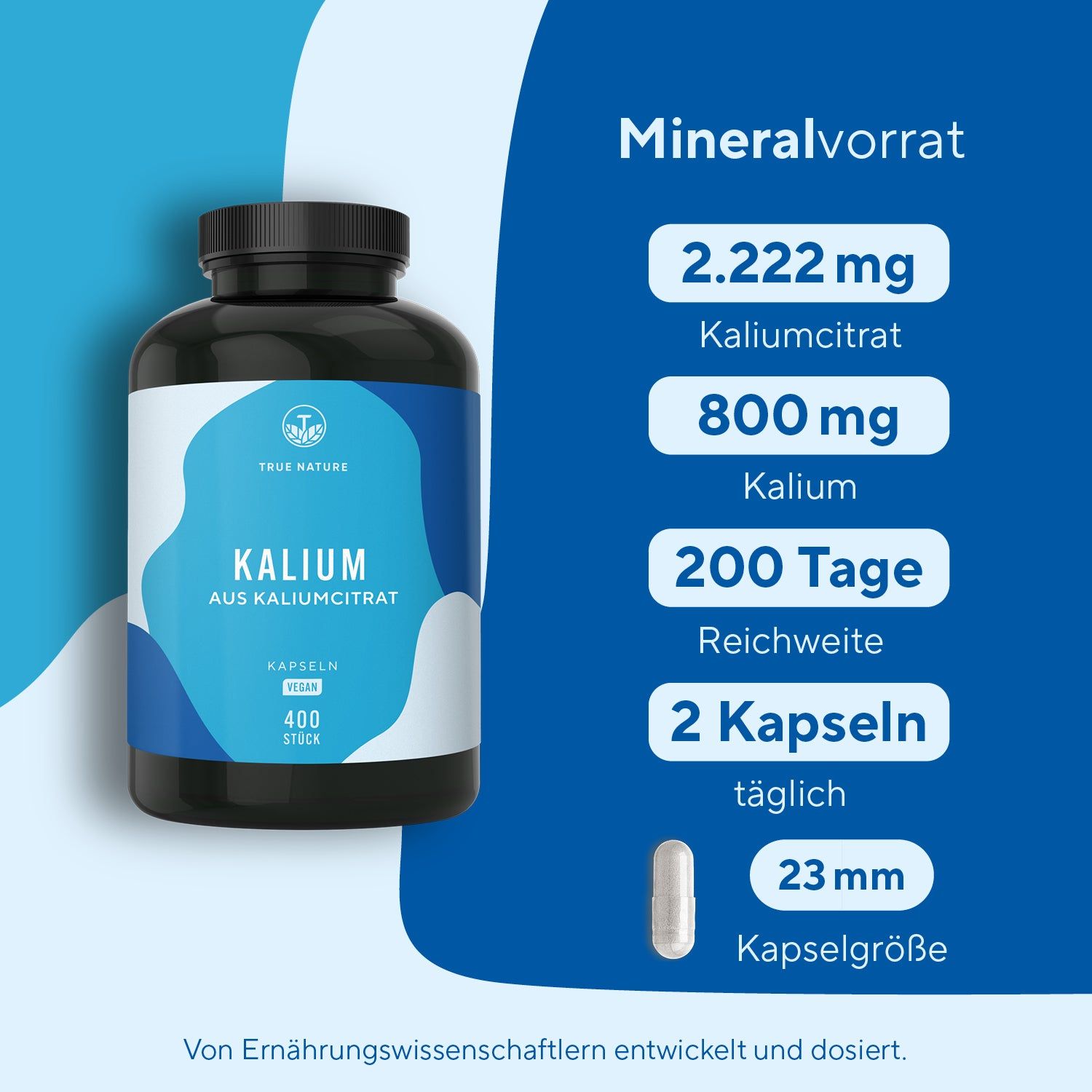 TRUE NATURE® Potassio Citrato Capsule