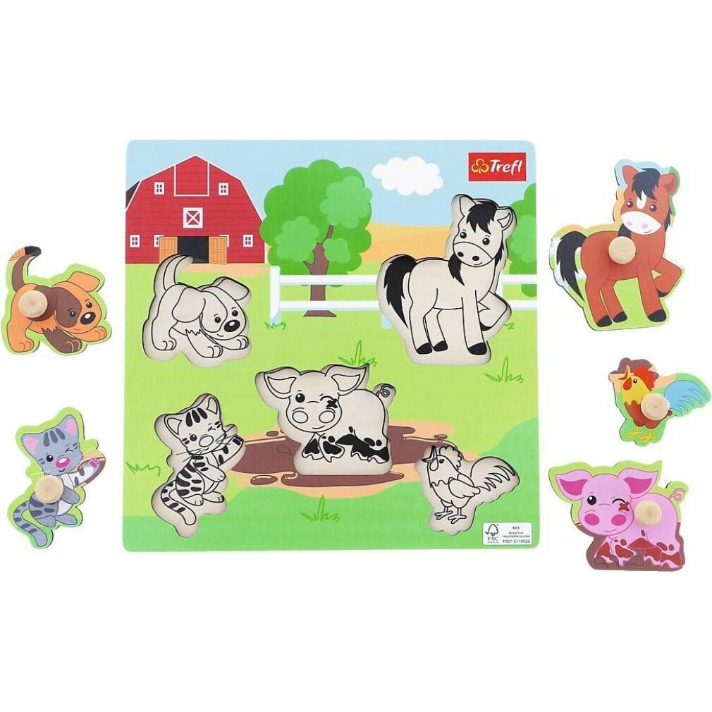 Fattoria puzzle in legno trefl