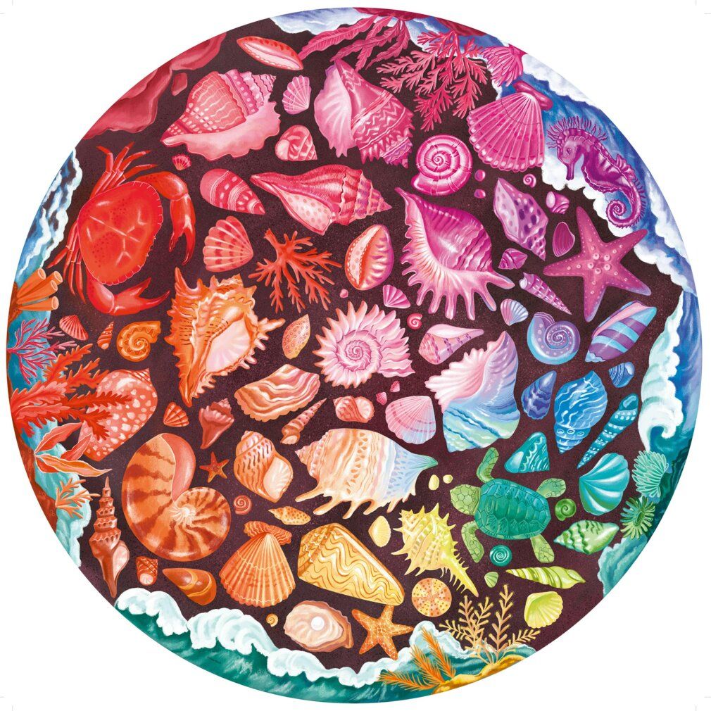 Puzzle rotondo ravensburger a colori: männer 500 pezzi