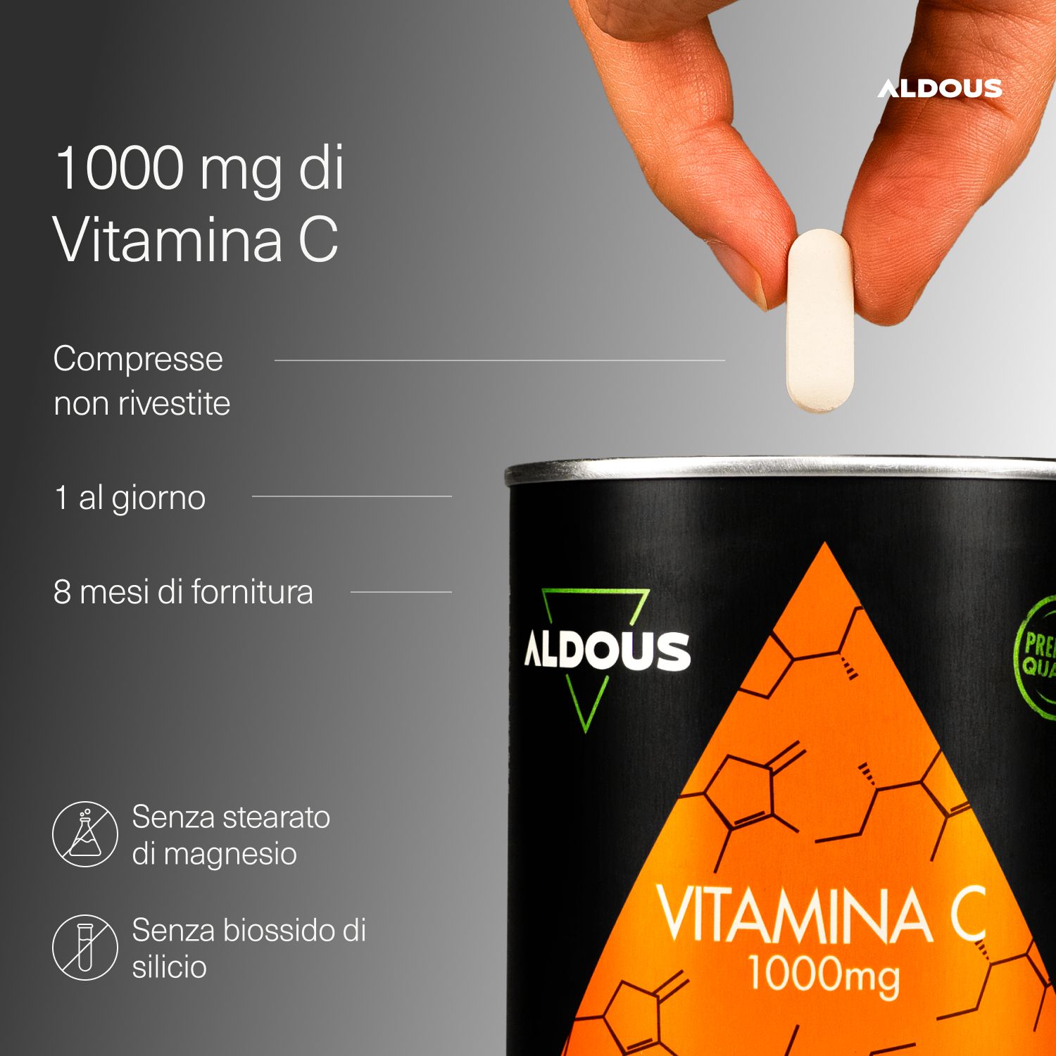 Aldous - Vitamina C - Stanchezza e Antiossidante