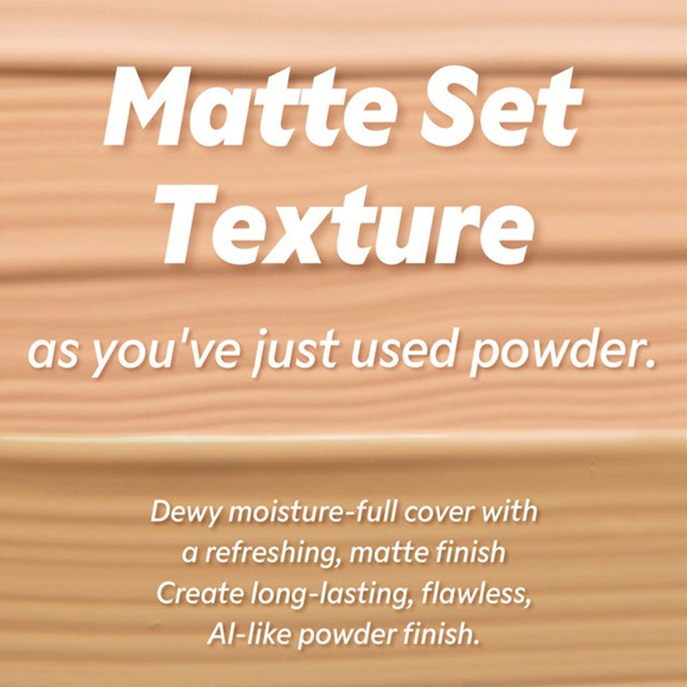 Testo: Matte Set Texture, Copertura idratante con finish opaco.