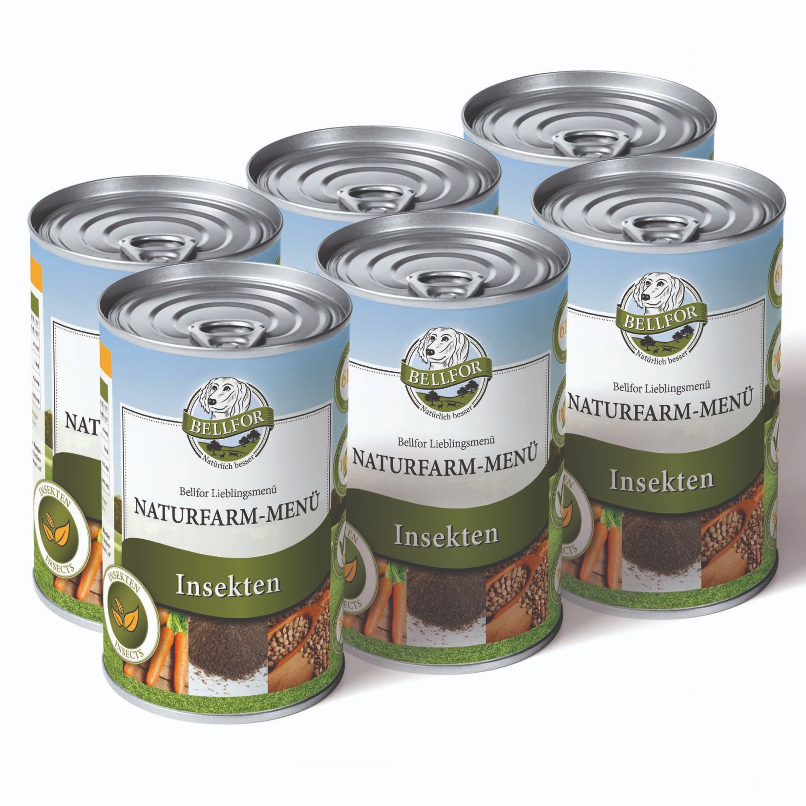 Hypoallergenico cibo umido per cani con insetti - Menù Naturfarm