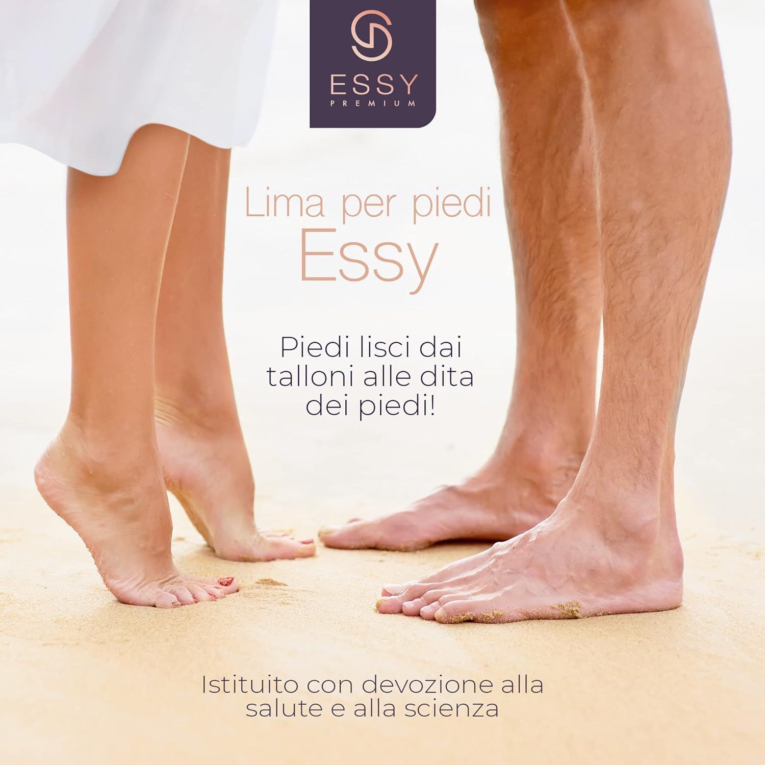Rimuovi calli elettrico Essy con 5 rulli di ricambio – Viola