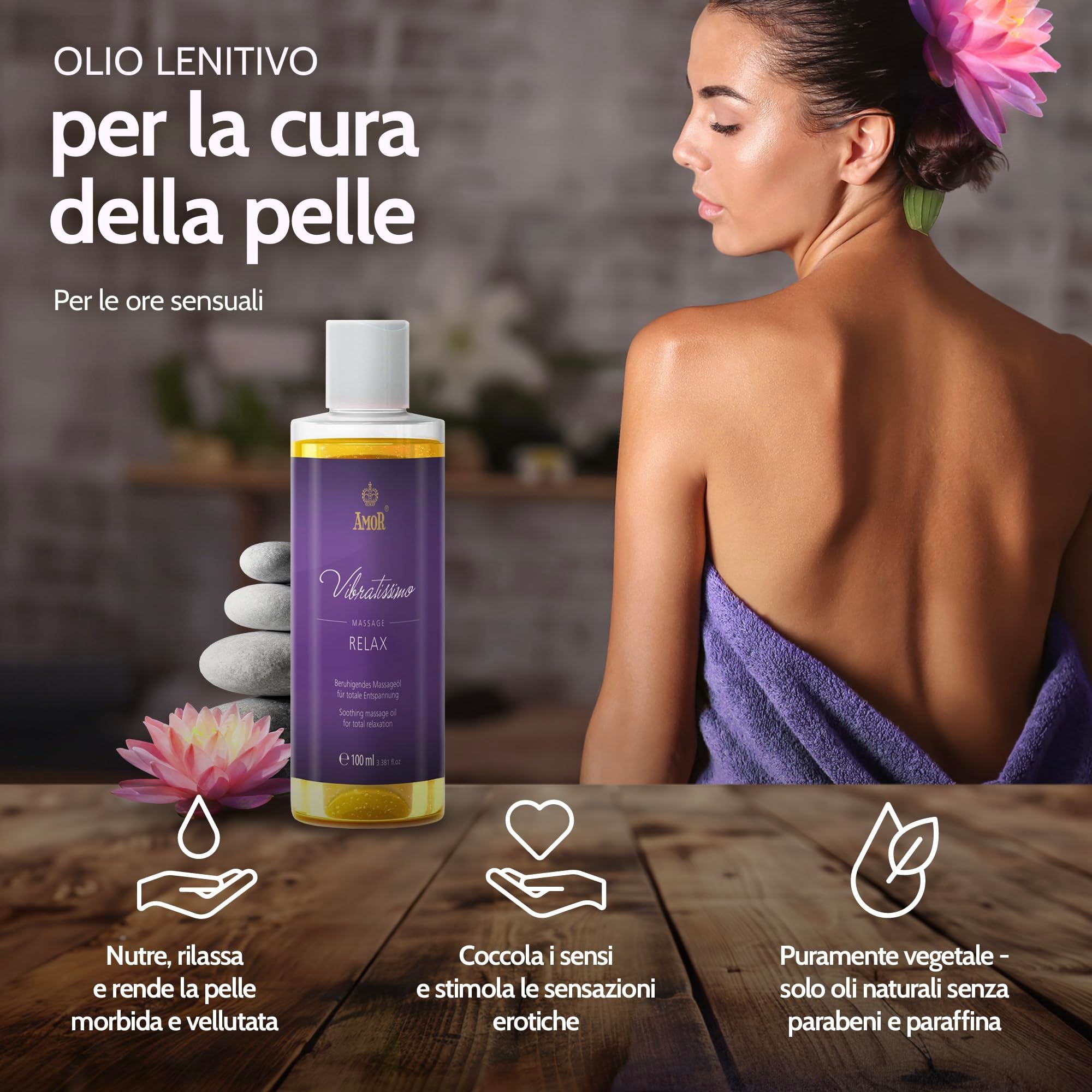 Vibratissimo Olio da Massaggio Relax