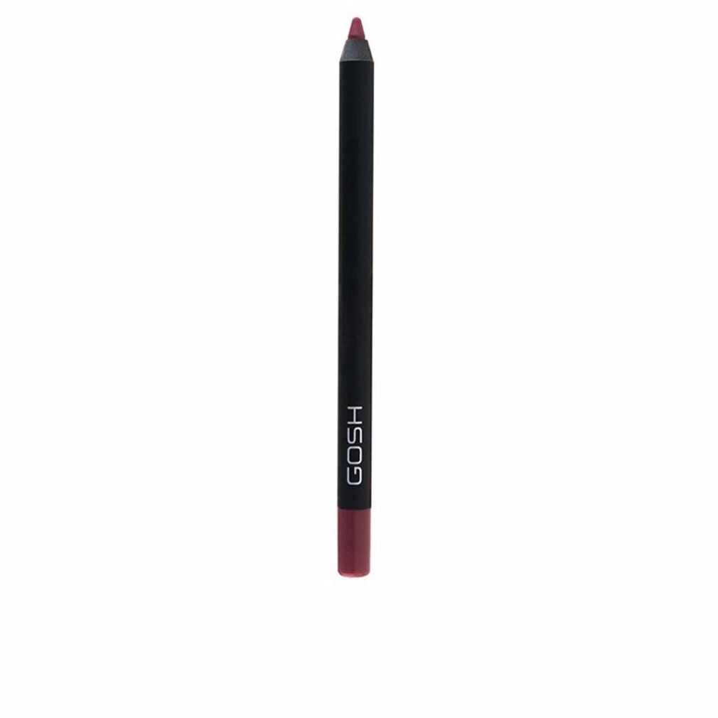 GOSH Velvet Touch Lipliner Waterproof 009 Rose. Matita nera con estremità rosa. Marchio GOSH.