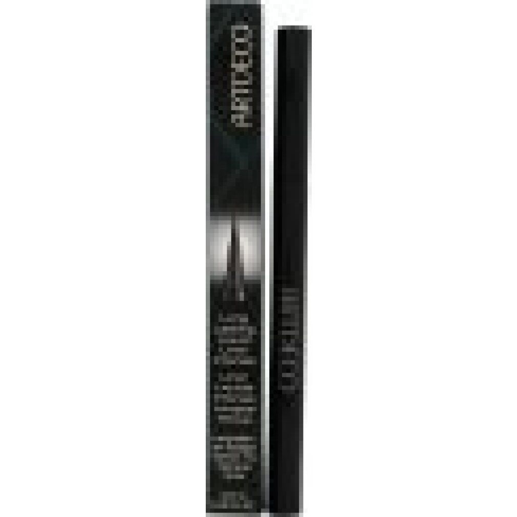 Eyeliner liquido nero in confezione. Scritta: ARTDECO, Long Lasting Liquid Liner Intense.