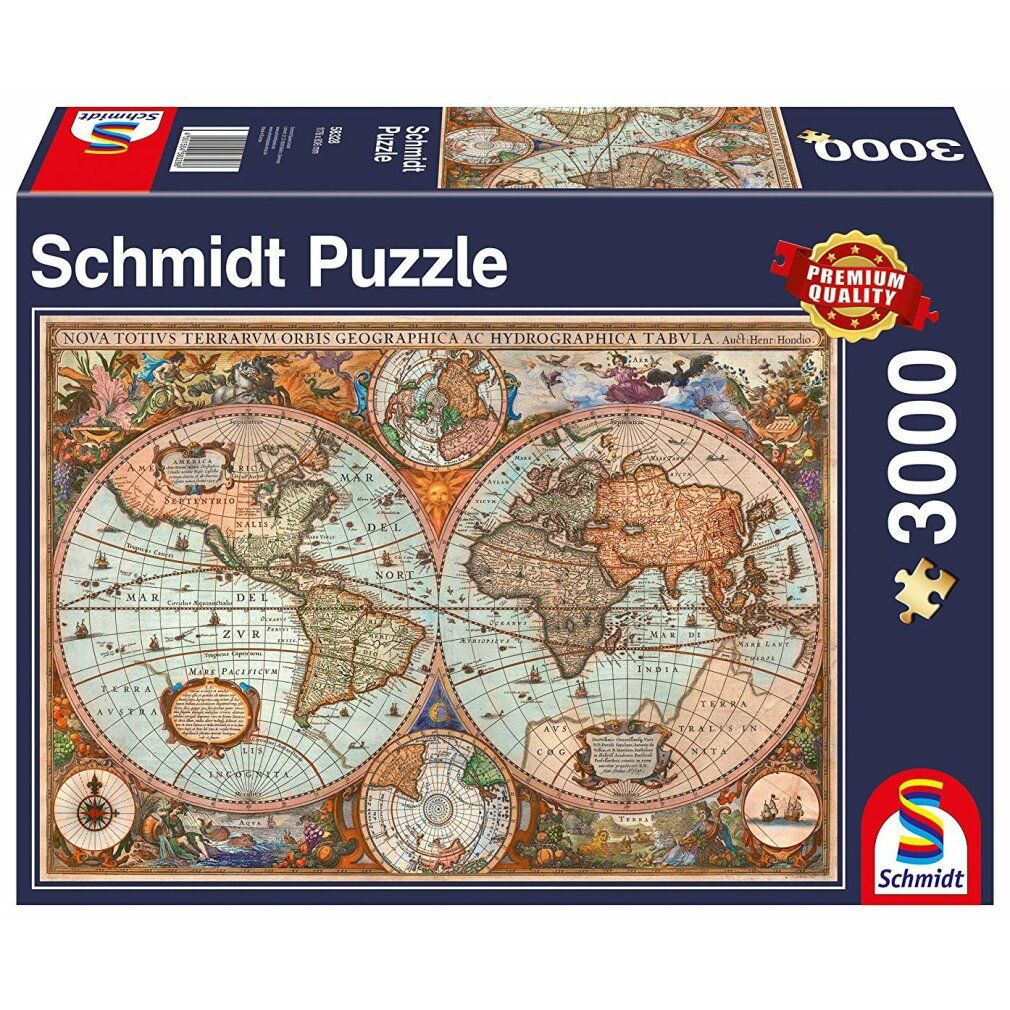 Mappamondo antico - puzzle da 3000 pezzi