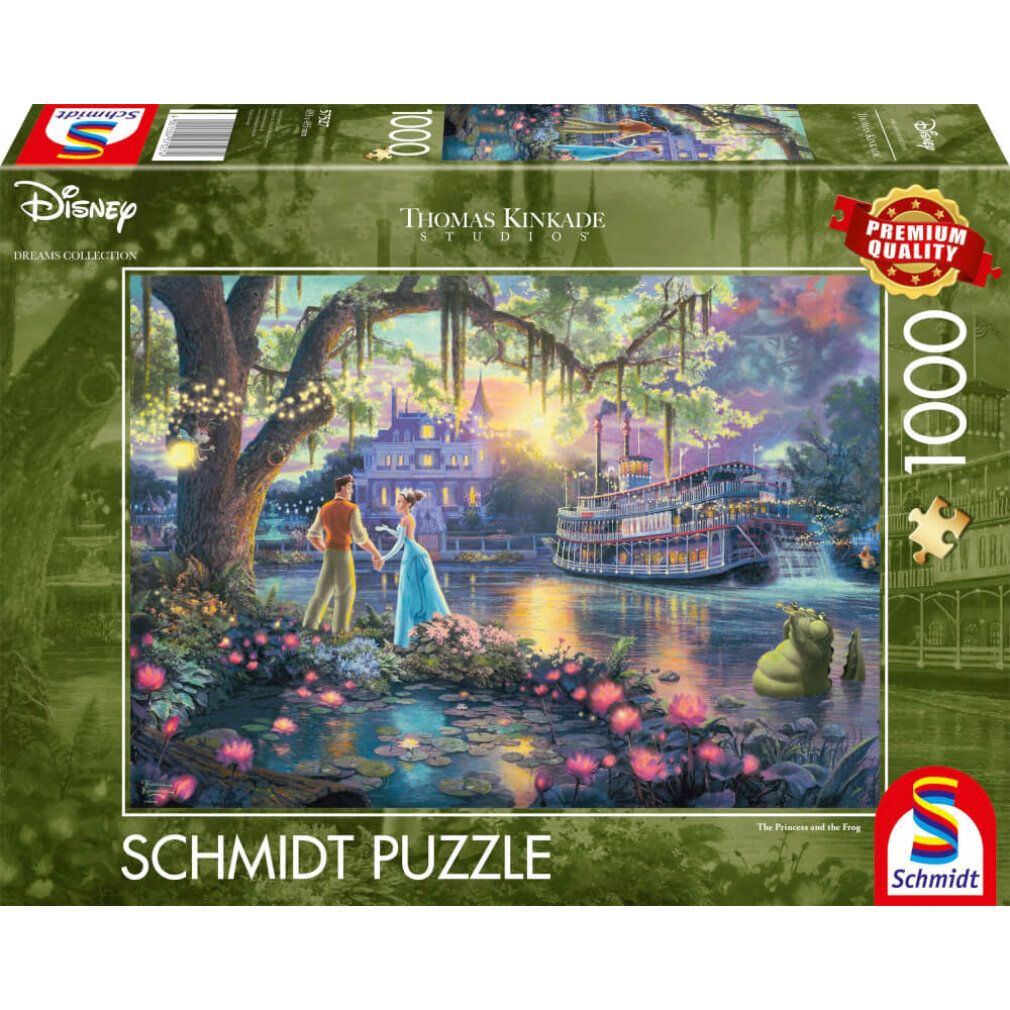 Thomas Kinkade Studios: Collezione Disney Dreams - La principessa e il ranocchio (1000 pezzi)