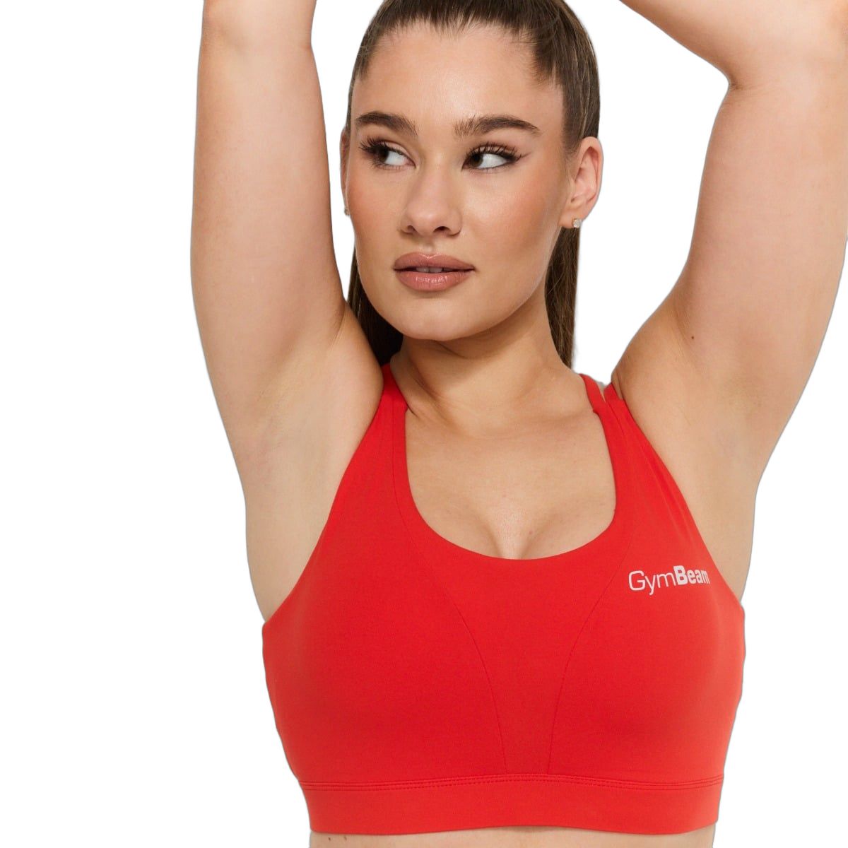 GymBeam Reggiseno sportivo donna BEAT con spalline incrociate Tangerine
