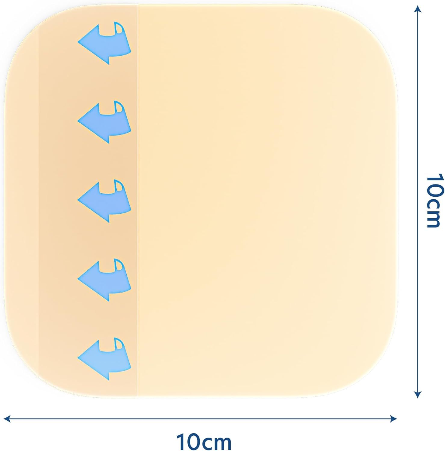 Medicazioni idrocolloidali extra sottili 10 cm x 10 cm Cutiderm