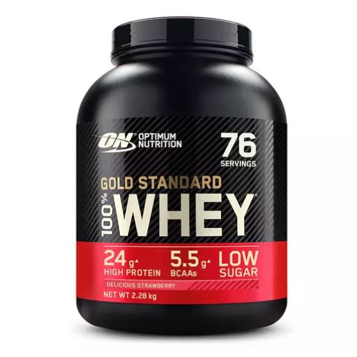 Optimum Nutrition Gold Standard 100% Whey, Fragola, 76 porzioni.