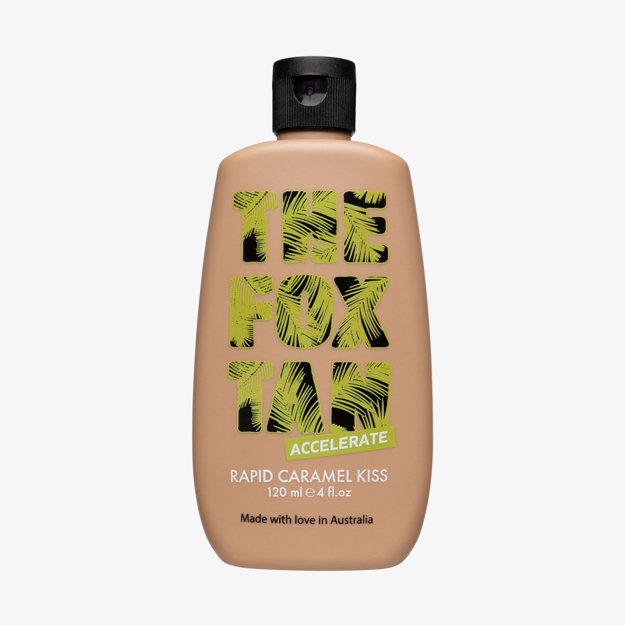 The Fox Tan, Rapid Caramel Kiss, Acceleratore dell'abbronzatura senza autoabbronzante 120 ml