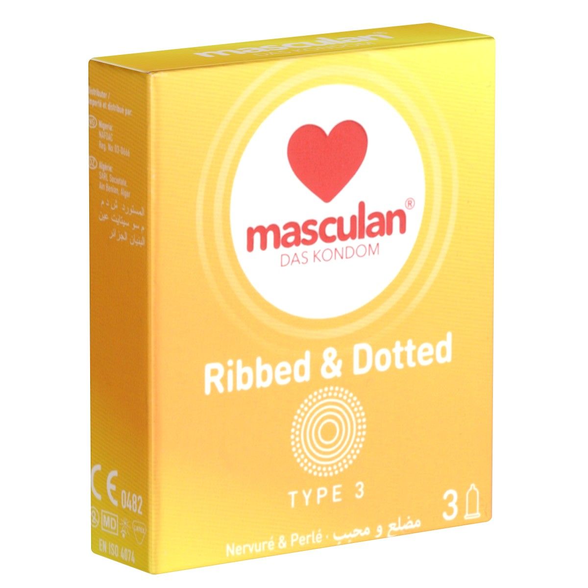 Masculan *Typ 3* (ribbed/dotted)