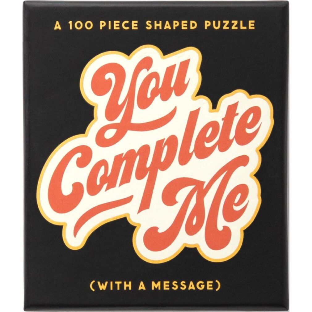 galison Puzzle a forma di forma Tu mi completi 100 pezzi
