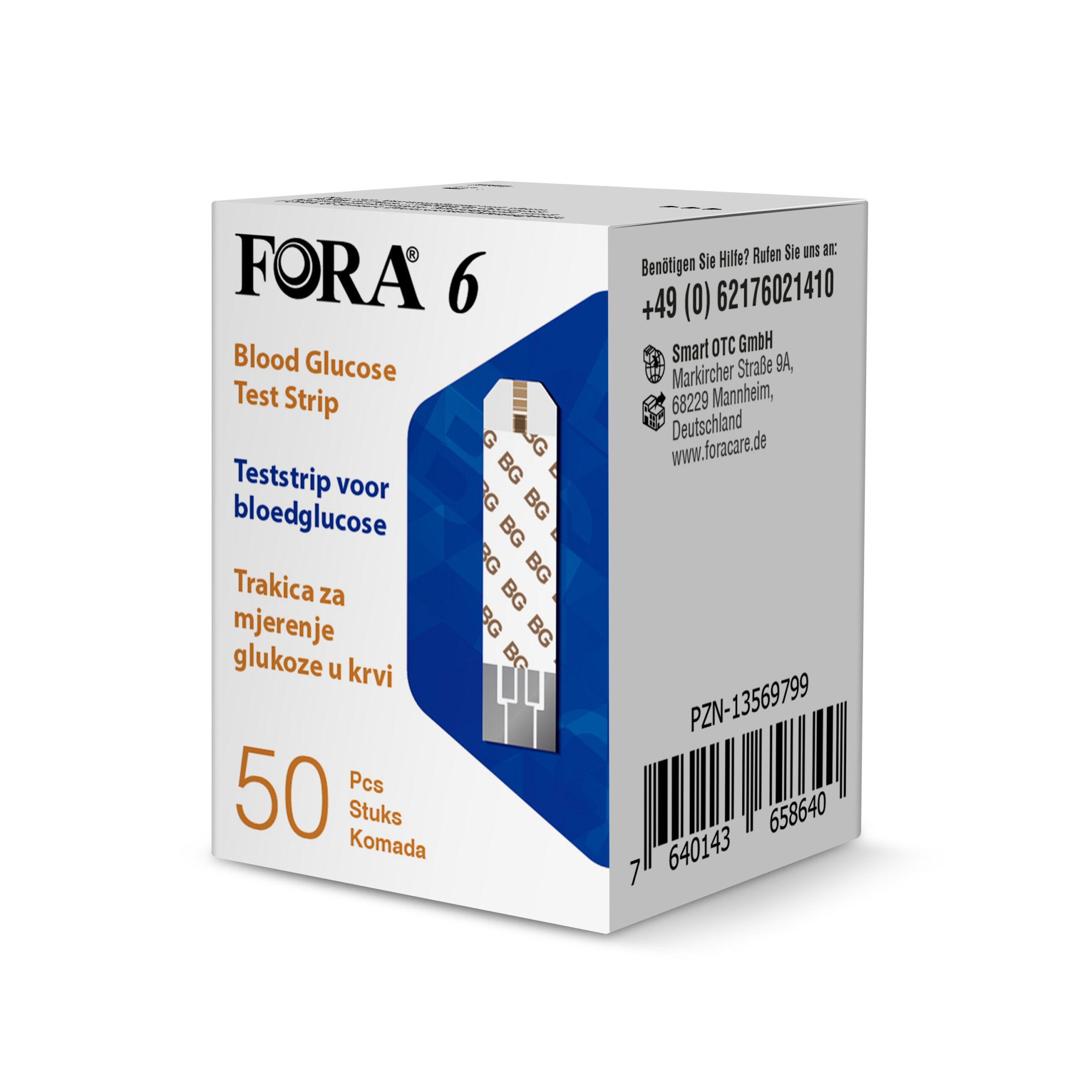 FORA 6 Misuratore di Glucosio Connect (Multi-Parametro) - mg/dl