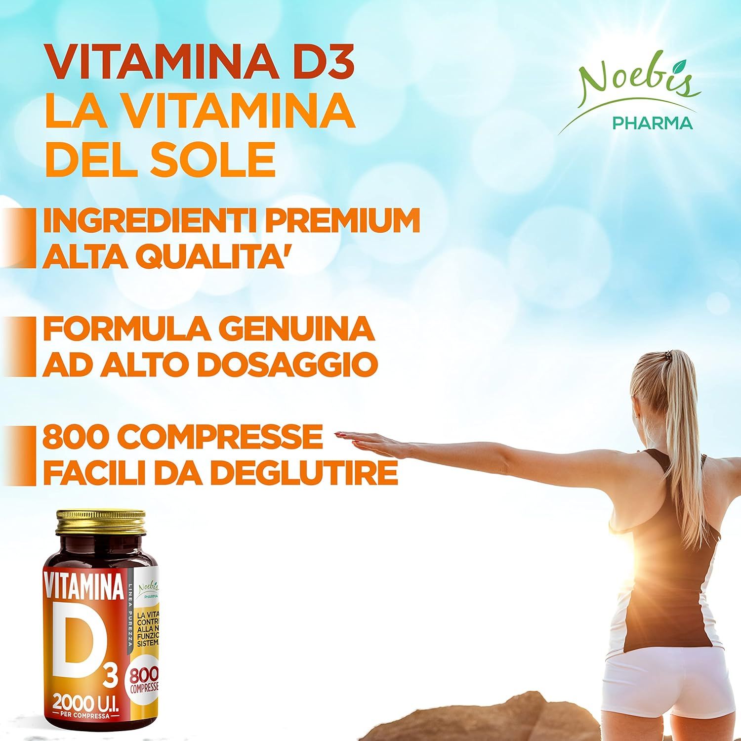 Noebis Pharma Vitamina D3 2000 UI - Colecalciferolo