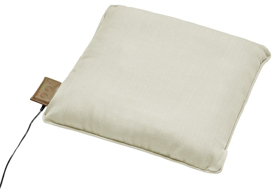 Beurer MG 139 - Cuscino massaggiante a batteria con funzione di calore, senza fili Shiatsu, calore