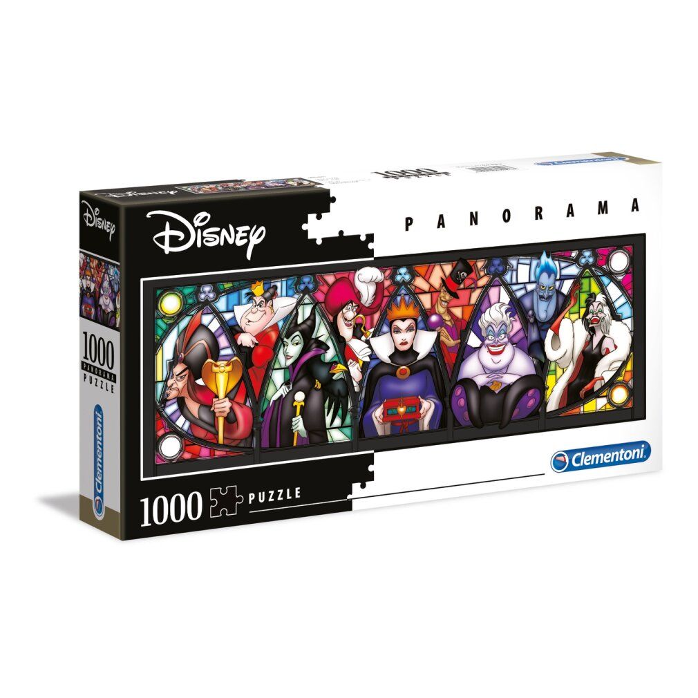 Clementoni 39516 - Villains Disney - Puzzle da 1000 pezzi - Collezione Panorama
