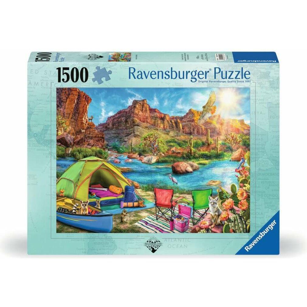 Puzzle ravensburger Campeggio nel Canyon 1500 pezzi