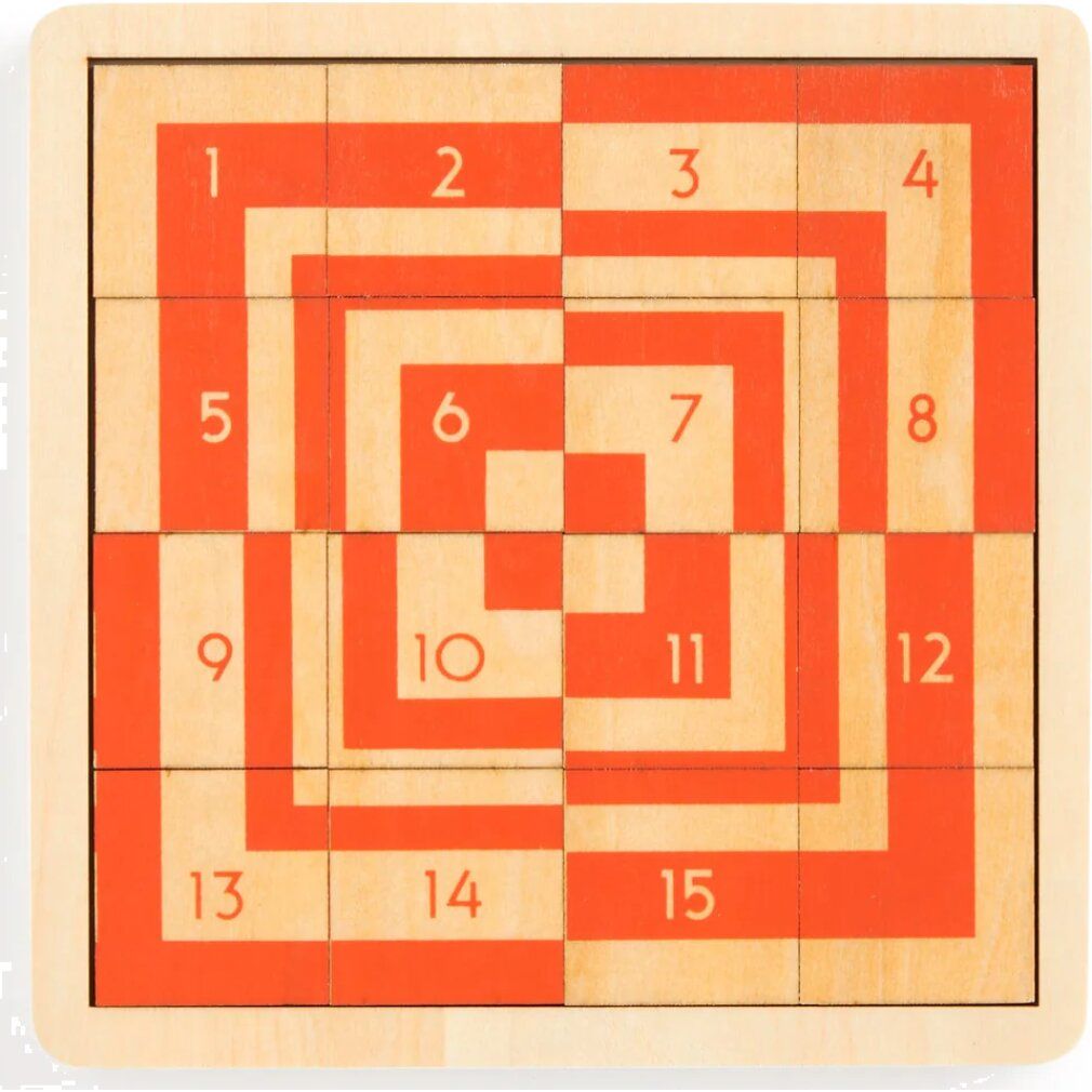 galison Frank Lloyd Wright: Imperial Hotel 2in1 puzzle scorrevole in legno (16 pezzi)