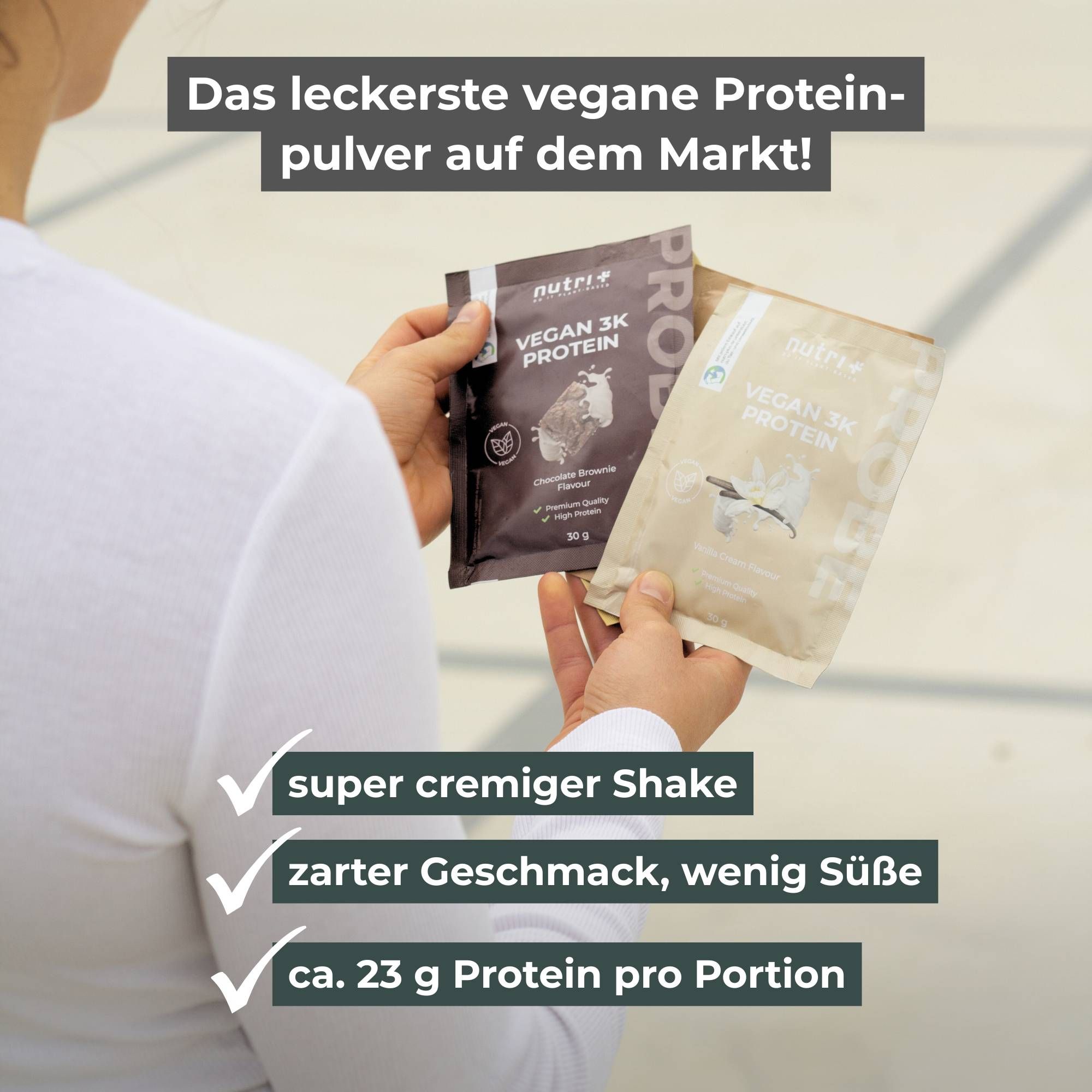 nutri+ Box di Campioni di Proteine Vegane 3K I