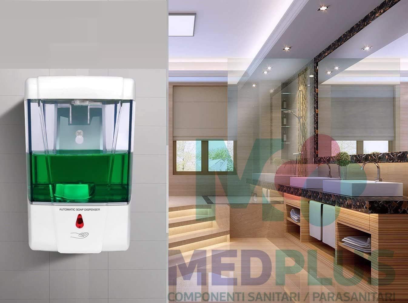 Distributore di Sapone Automatico a Muro Dosatore Sapone