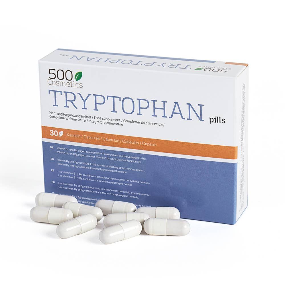 500Cosmetics Tryptophan Integratore rilassante naturale