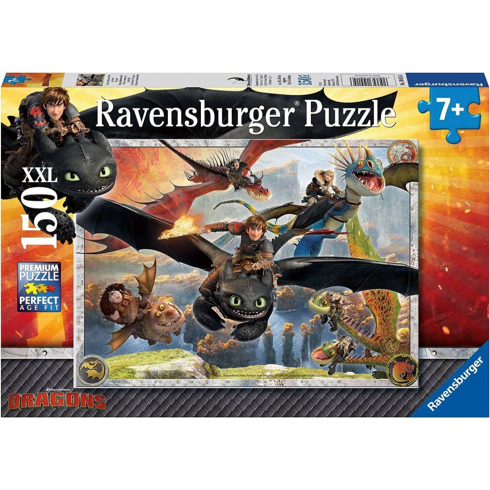 ravensburger Puzzle Come addestrare il tuo drago: i draghi buoni xxl 150 pezzi