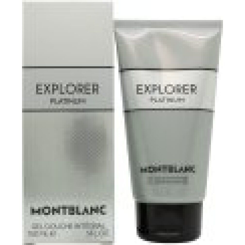 Bagnoschiuma Montblanc Explorer Platinum e confezione.
