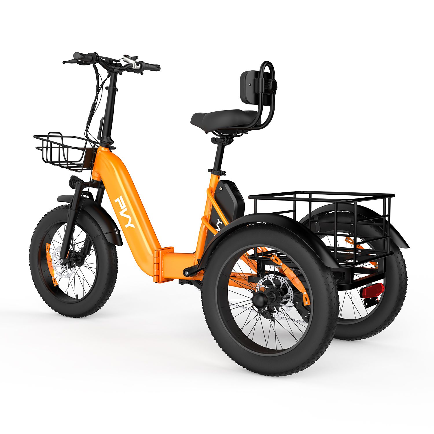 PVY F20 Triciclo elettrico pieghevole, batteria da 48 V 21 Ah