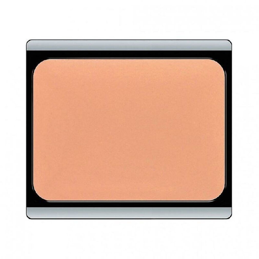 Contenitore rettangolare con Artdeco Camouflage Cream. Cornice nera, bordo argentato.