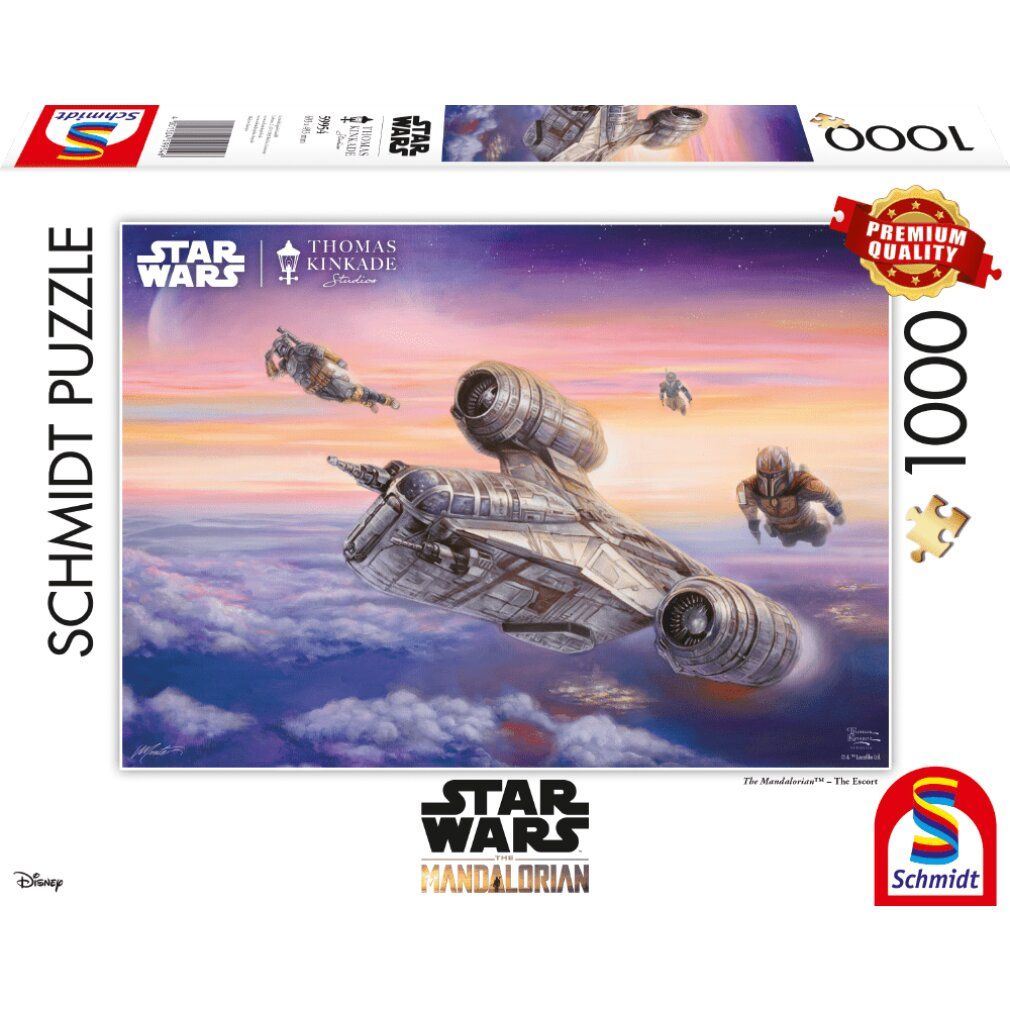 Studi Thomas Kinkade: Star Wars The Mandalorian - La scorta (1000 pezzi)