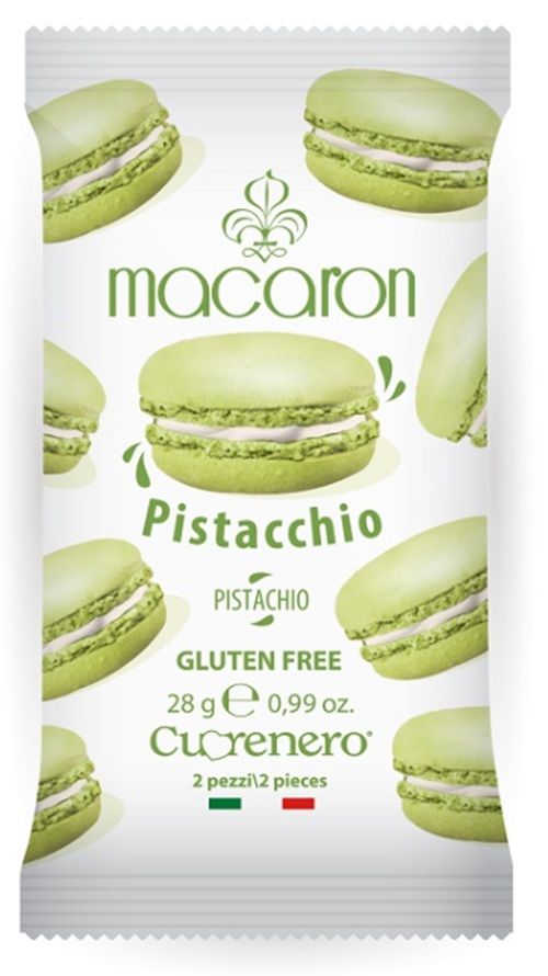 Macaron con crema al Pistacchio Senza Glutine - Cuorenero