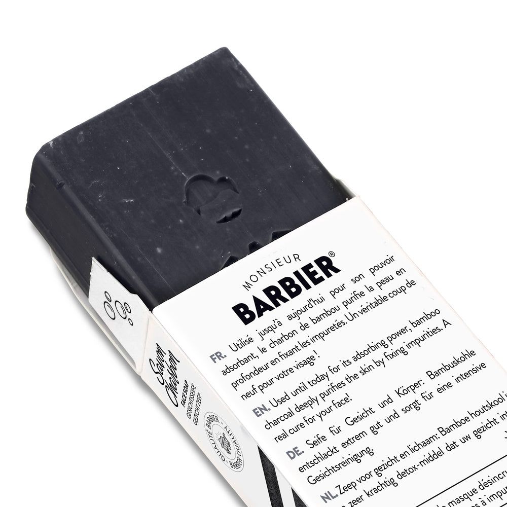 Monsieur BARBIER - Sapone al carbone per viso e corpo Supergras per uomo