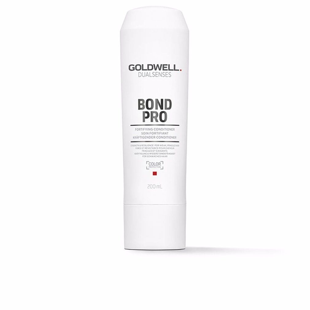 Tubo bianco con BOND PRO, GOLDWELL DUALSENSES. Contiene 200 ml. Prodotto per la cura dei capelli.