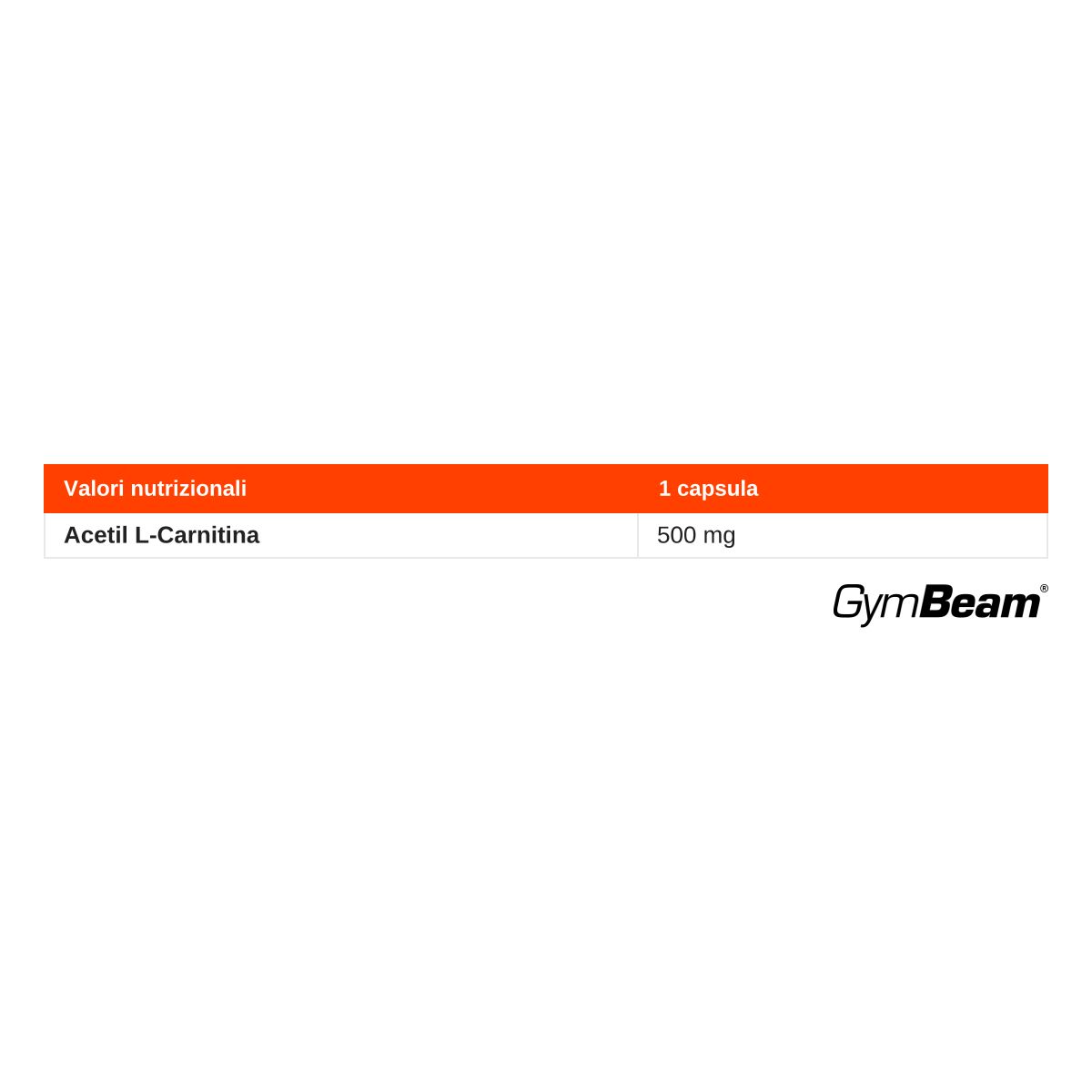 GymBeam Acetil L-Carnitina vegana capsule