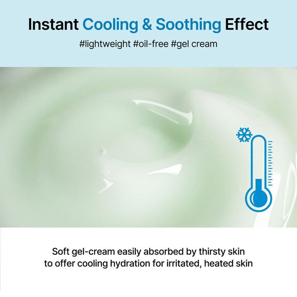 Texture gel-crema Celimax Cica Creme con simbolo del freddo.