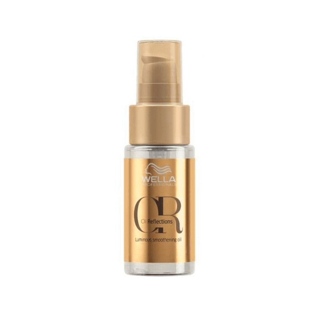 Flacone Wella Oil Reflections Olio Levigante Luminoso con erogatore.