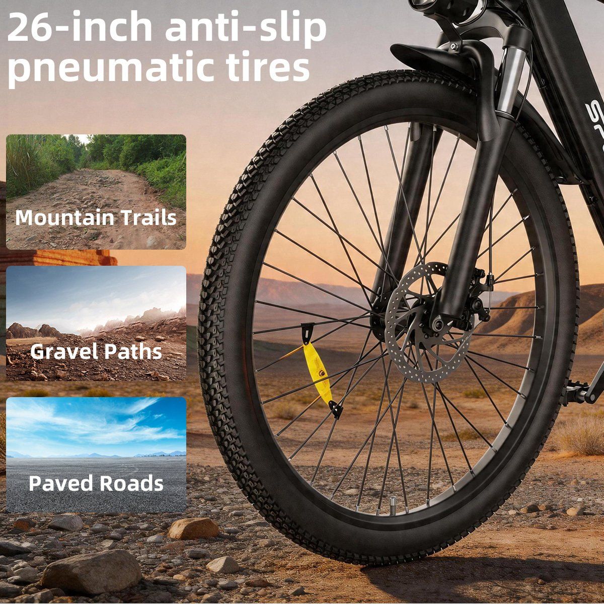 Toofly T8 Bicicletta elettrica da città, batteria da 48 V 13 Ah