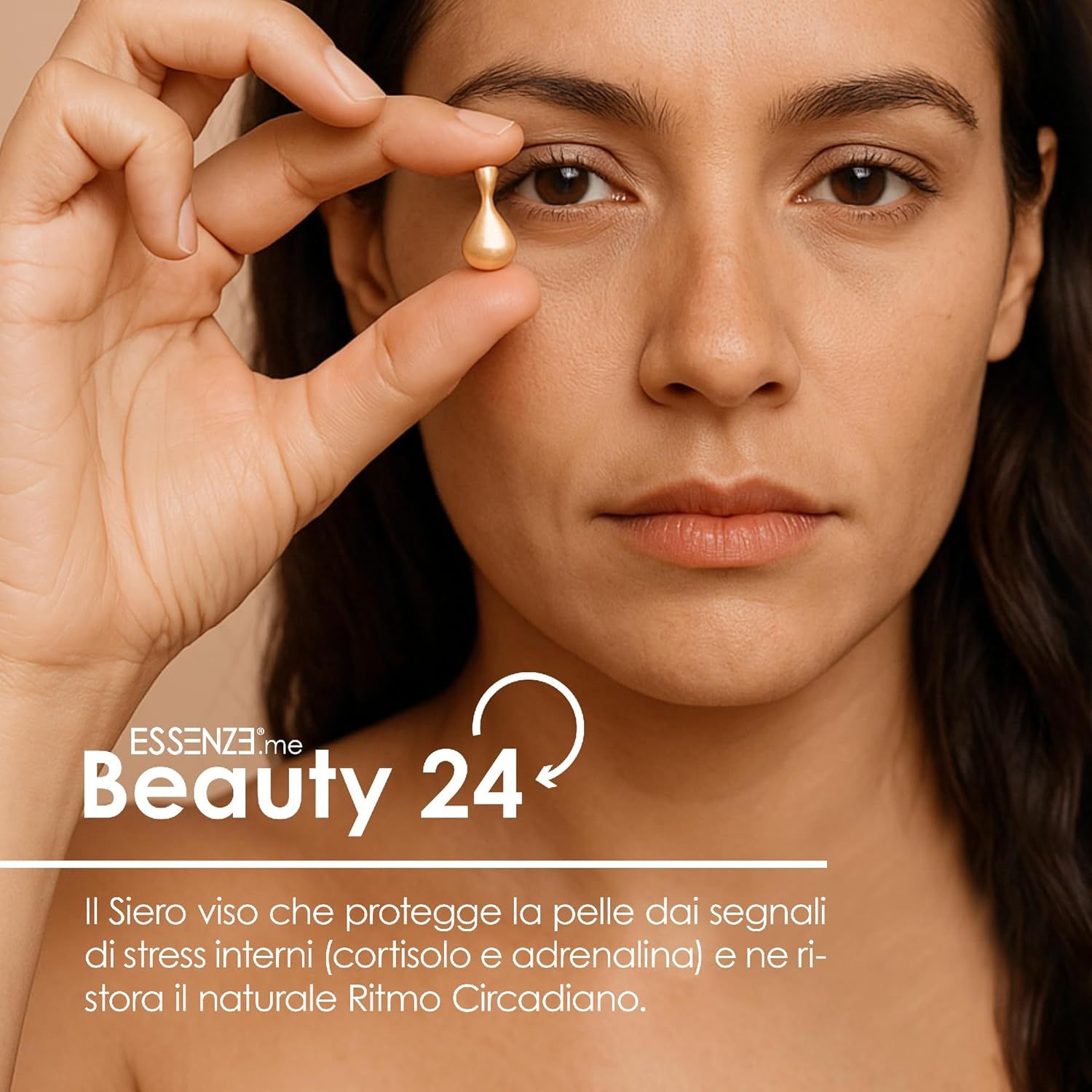 Essenze.me Beauty 24 Capsule Siero Viso e Contorno Occhi Antietà Antistress - 60 Capsule Monodose