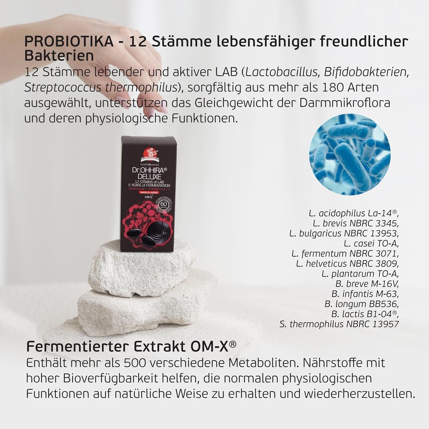 Dr. OHHIRA Probiotici Deluxe Cura Intestinale 5 Anni