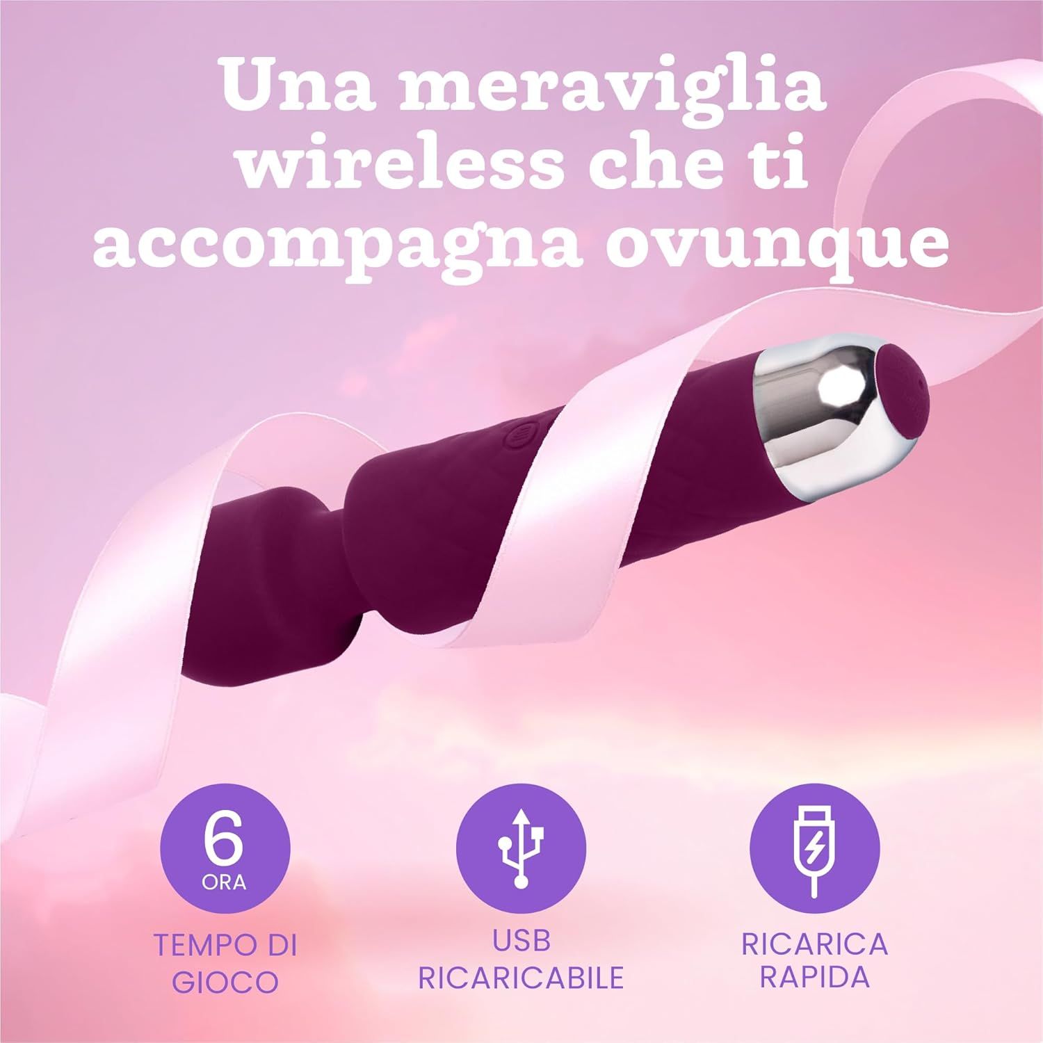 Oliver James Vibratore per donne – Silenzioso e potente, colore viola