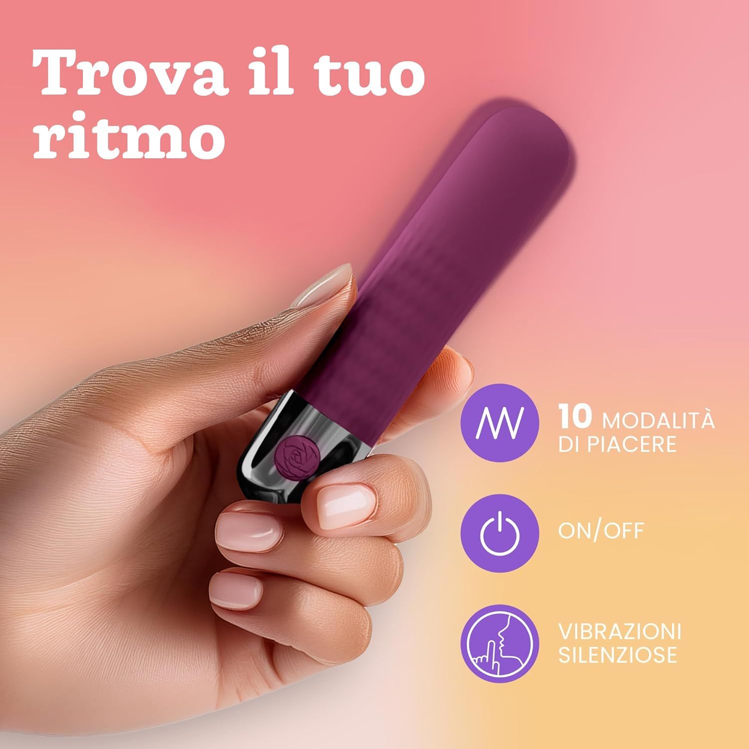 Oliver James Bullet Vibratore, colore viola