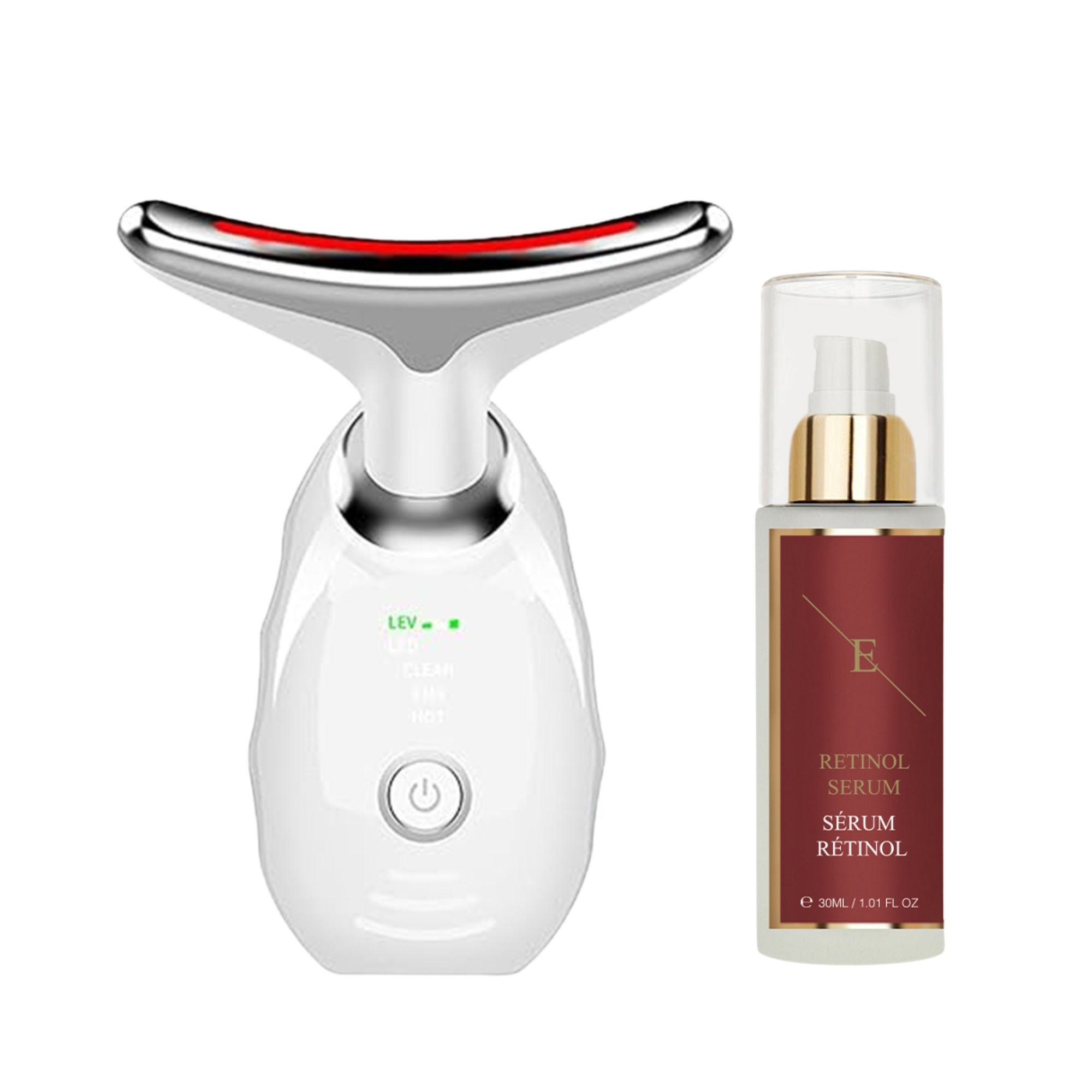 ErthSkin London Massaggiatore Viso Collo Duo Retinolo