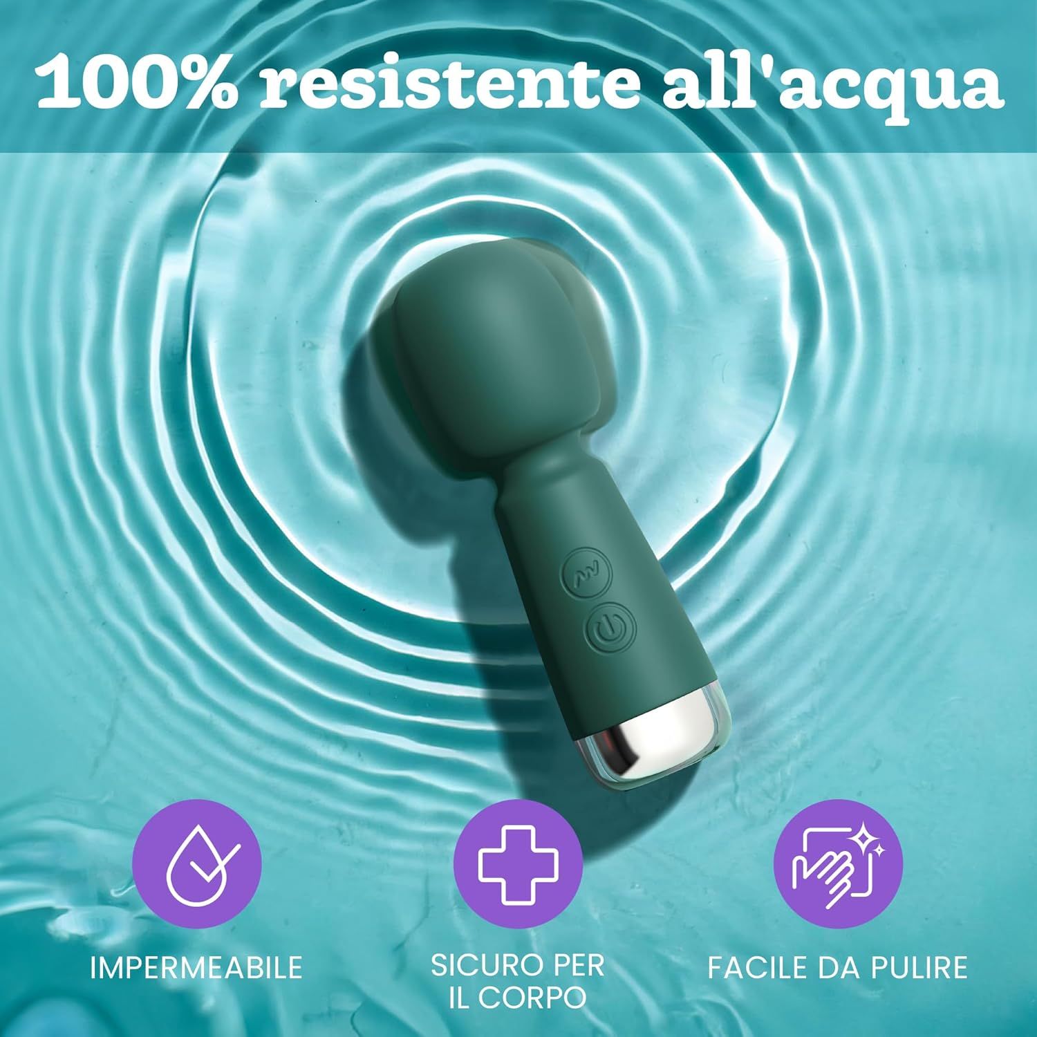 Oliver James Bullet Mini Vibratore, colore verde