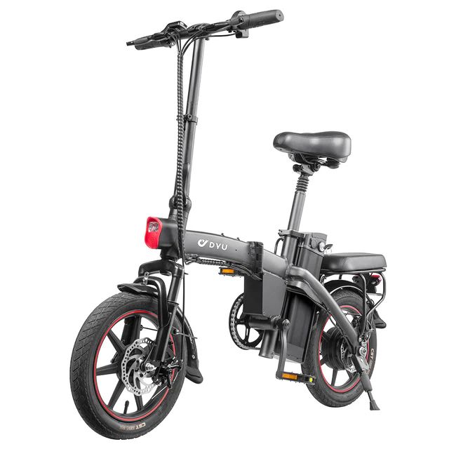 Bicicletta elettrica pieghevole DYU A5 con batteria rimovibile da 48 V 7,5 Ah
